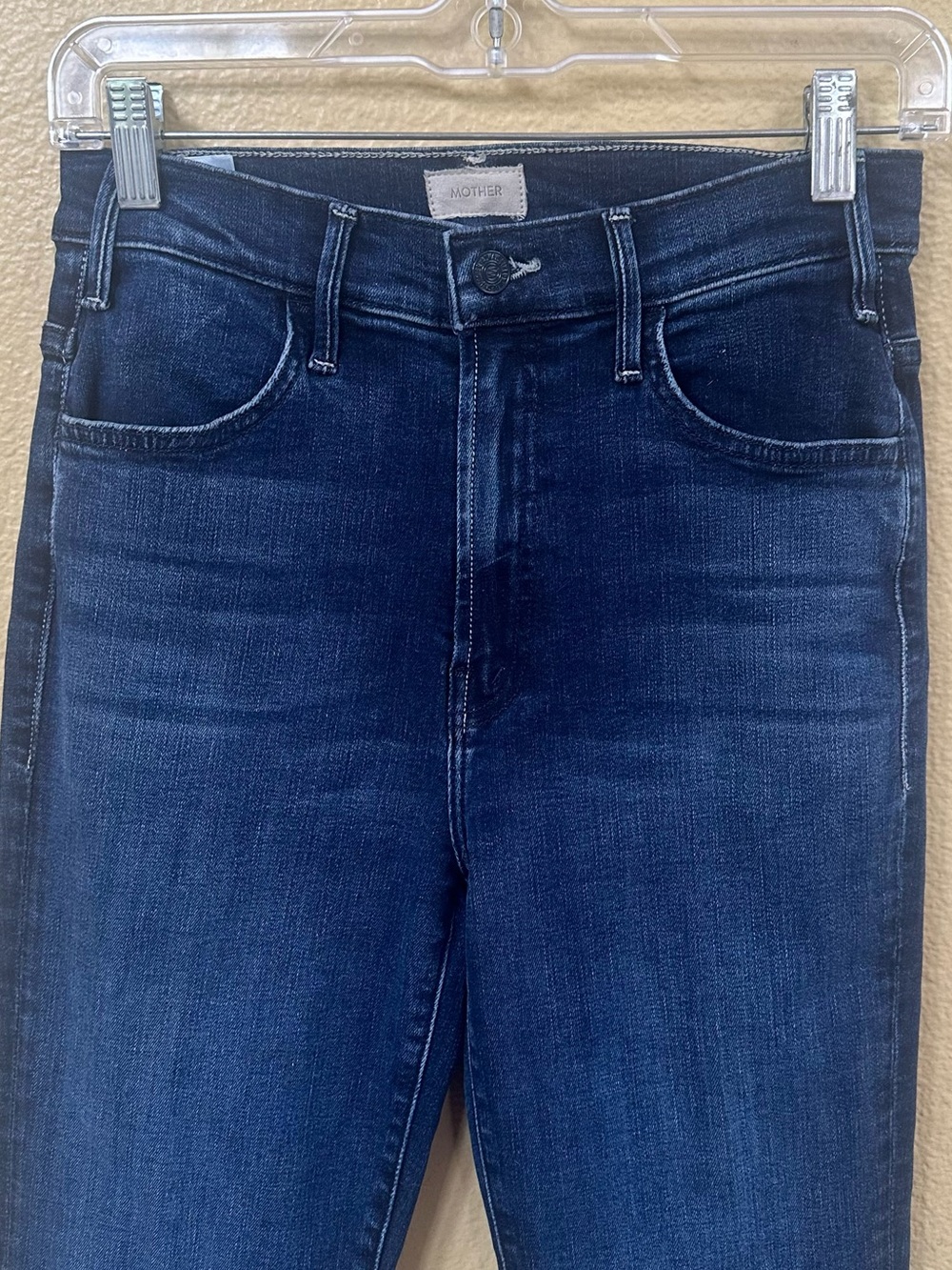 MOTHER Lil’ Hustler Ankle Heirloom Wash Cropped Flare Jeans Size 27 New With Tag - Picture 7 of 16